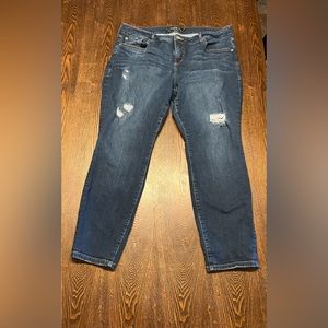 Torrid Reinforced Distressed Skinny Jeans 20s Short